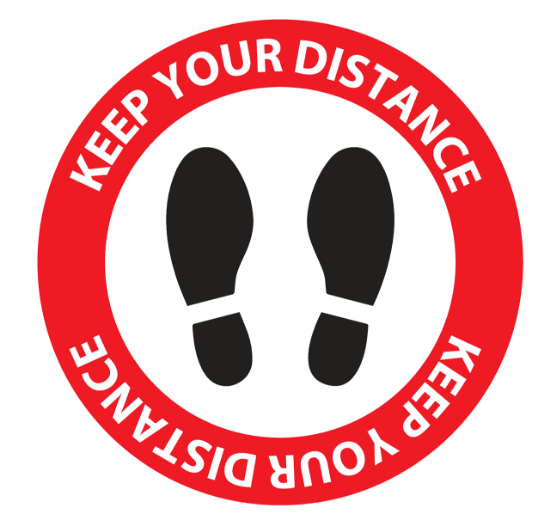 Picture of Social Distance Floor Stickers