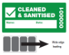 Picture of Cleaned & Sanitised Indicator Labels