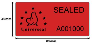 Picture of UniLabel, Medium (85x40mm) - Non-Residue Security Labels