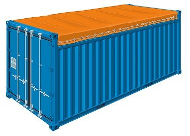 Security seals for open top containers